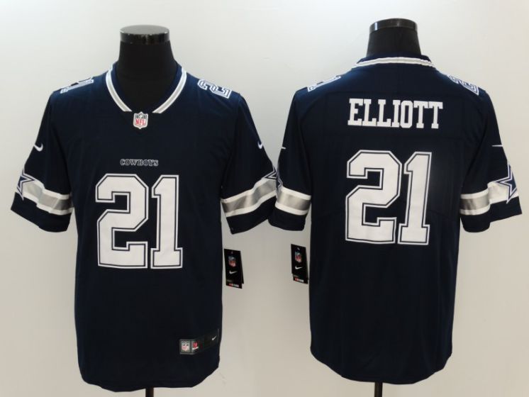 Men Dallas Cowboys #21 Elliott Blue Nike Vapor Untouchable Limited NFL Jerseys->philadelphia eagles->NFL Jersey